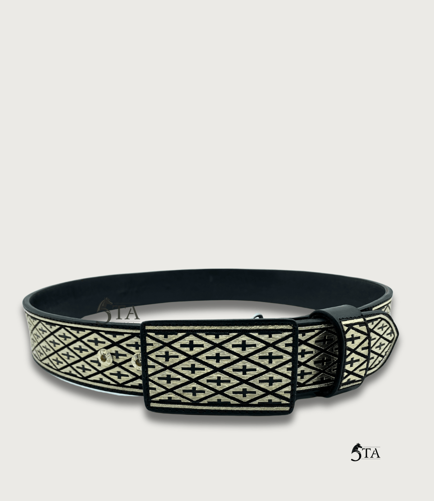 Cinto de Plata Original Rombos y Cruces