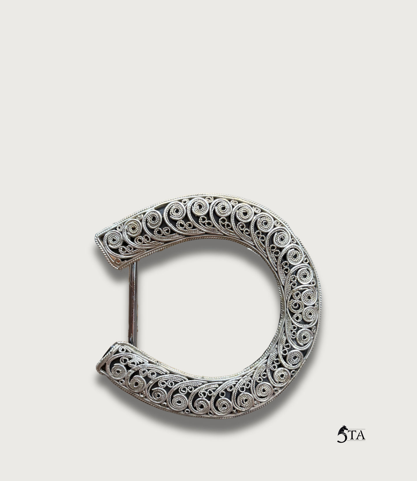 Hebilla de Plata Filigrana Herradura