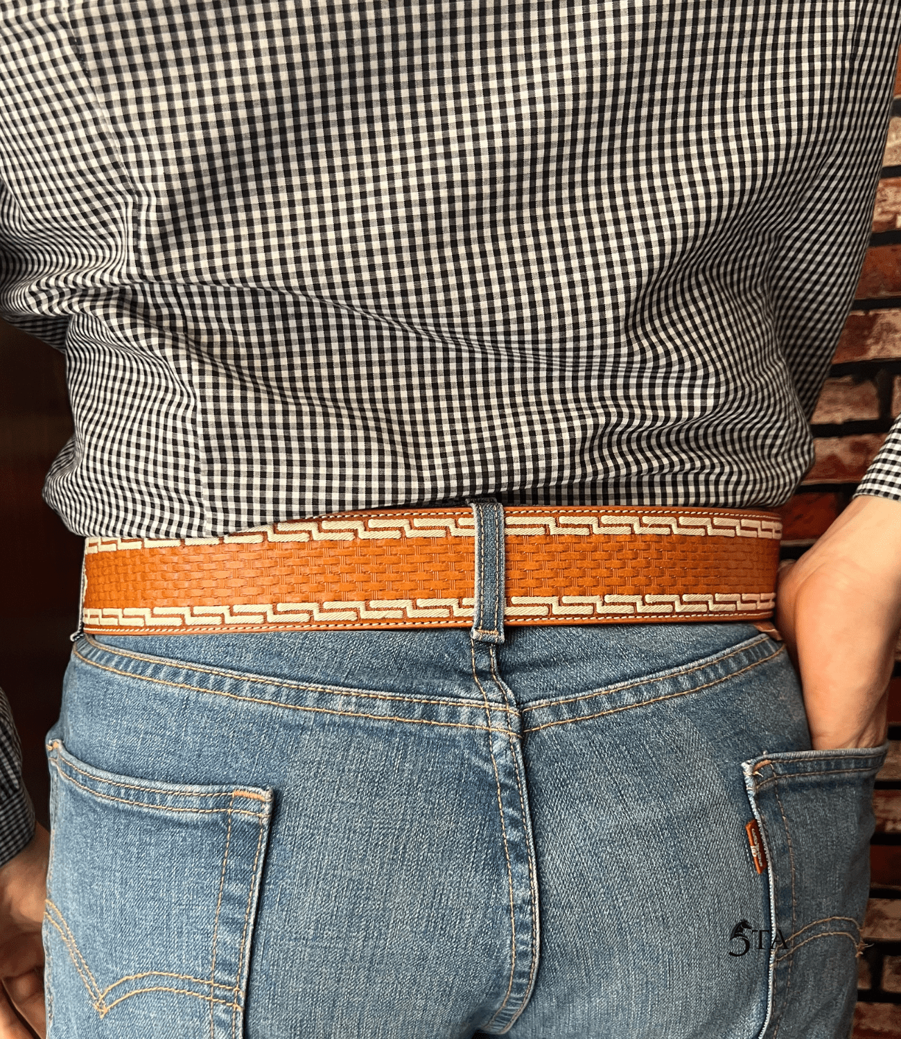 Cinto Texano Piteado Original y Cincelado a Mano