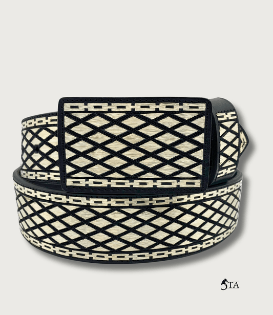 Cinto de Plata Original Cadena y Rombos