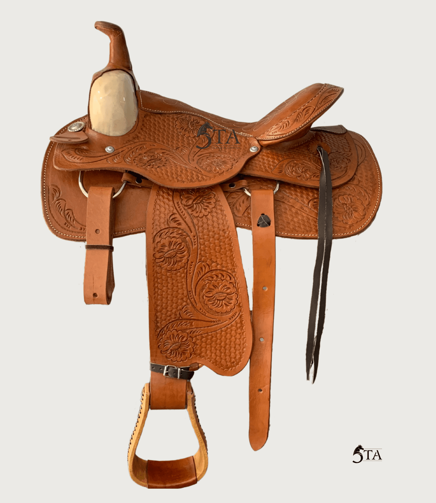 Montura Texana Cincelada a Mano