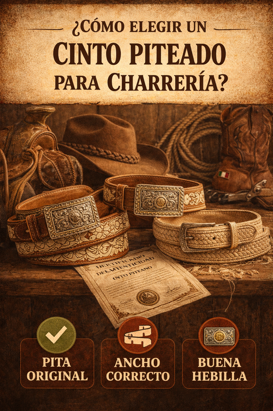 ¿Cómo elegir un cinto piteado para charrería?