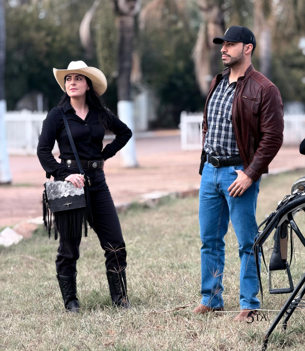 Bolso Vaquera con Pelo