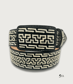 Cinto Piteado Original Media Greca y Dibujo "Y"