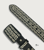 Cinto Piteado Original Media Greca y Dibujo "Y"