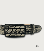 Cinto Piteado Original Media Greca y Dibujo "Y"