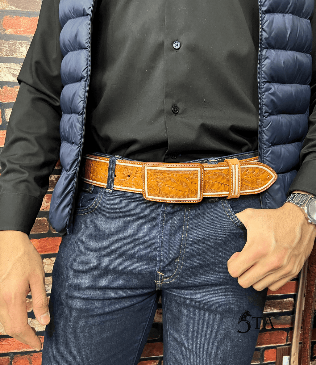 Cinto Piteado Original y Cincelado