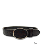 Cinto Láser Greca y Rombos con Hebilla de Acero