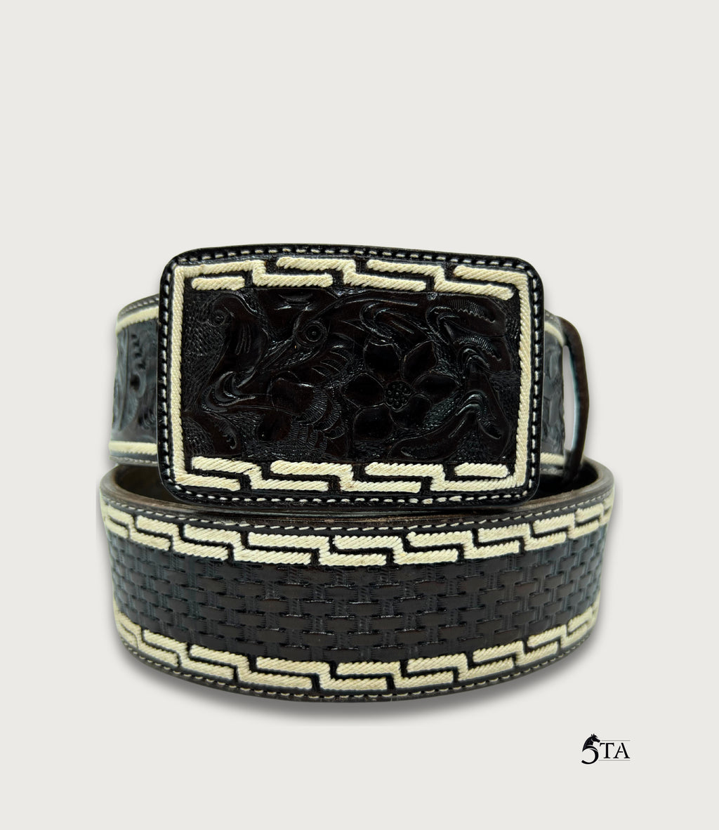 Cinto Texano Piteado Original y Cincelado a Mano