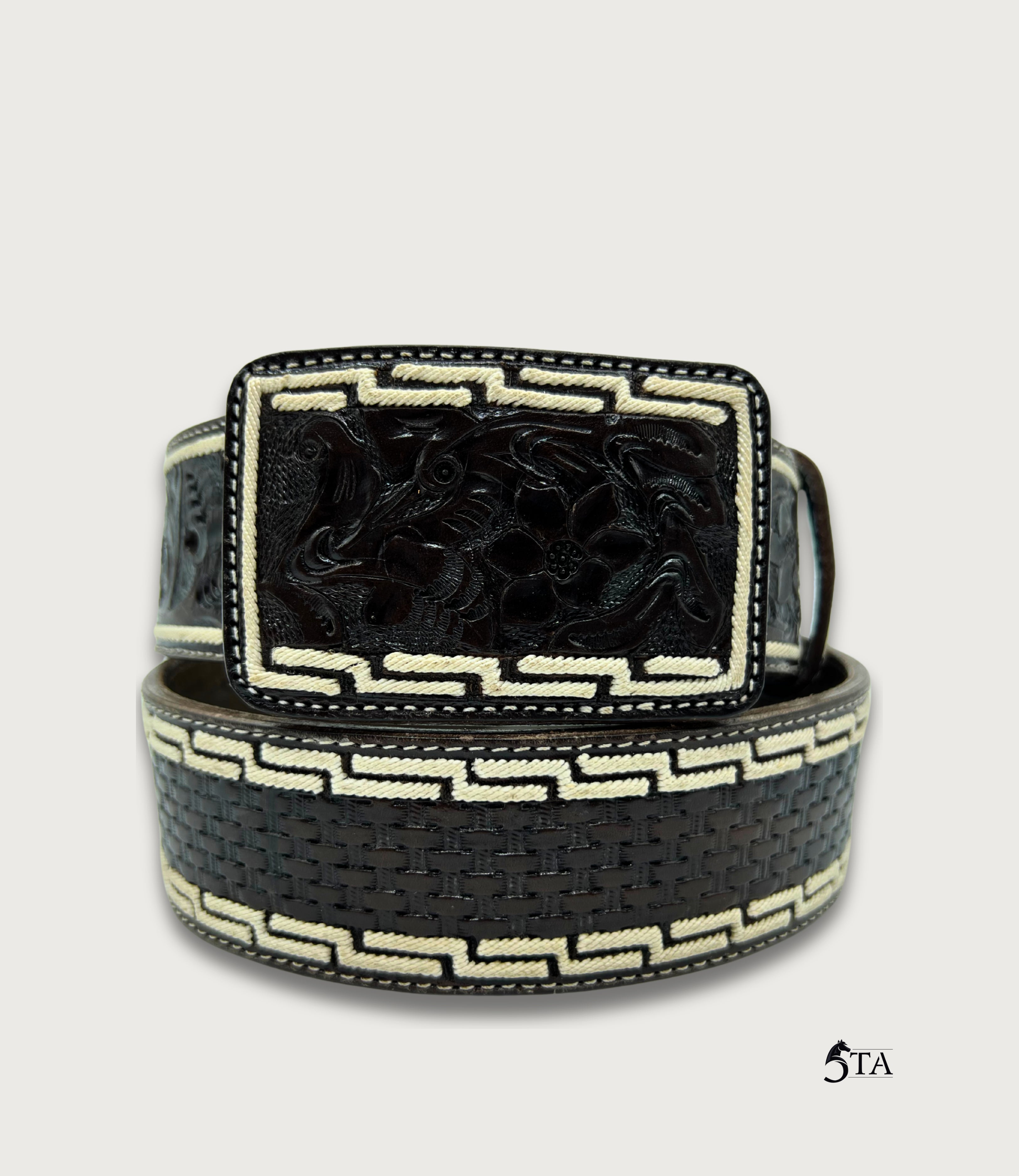 Cinto Texano Piteado Original y Cincelado a Mano