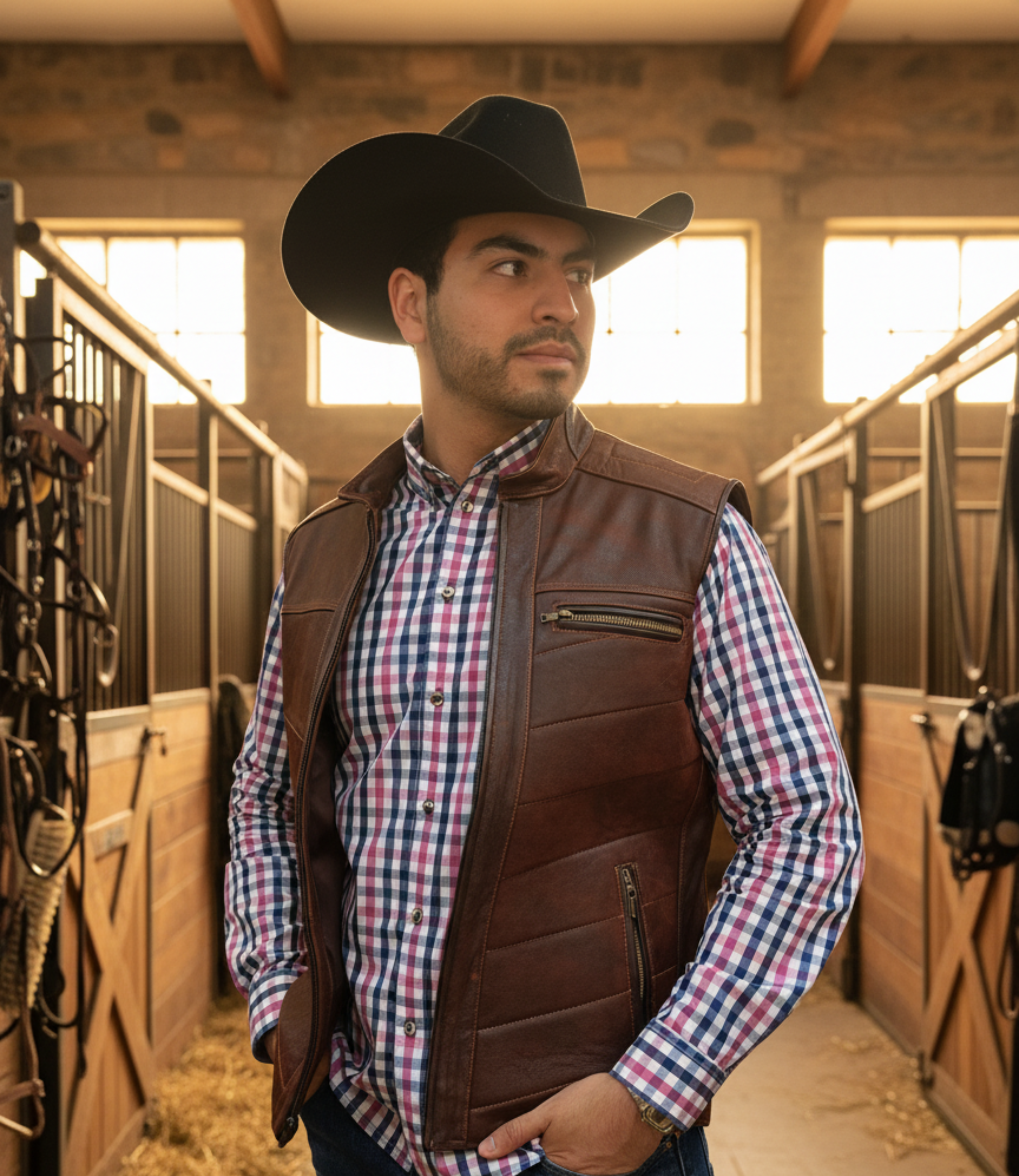 Chaleco en Genuina Piel de Ovino