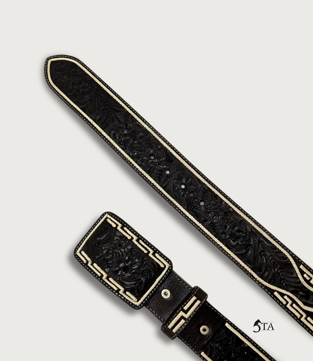 Cinto Texano Piteado Original y Cincelado a Mano