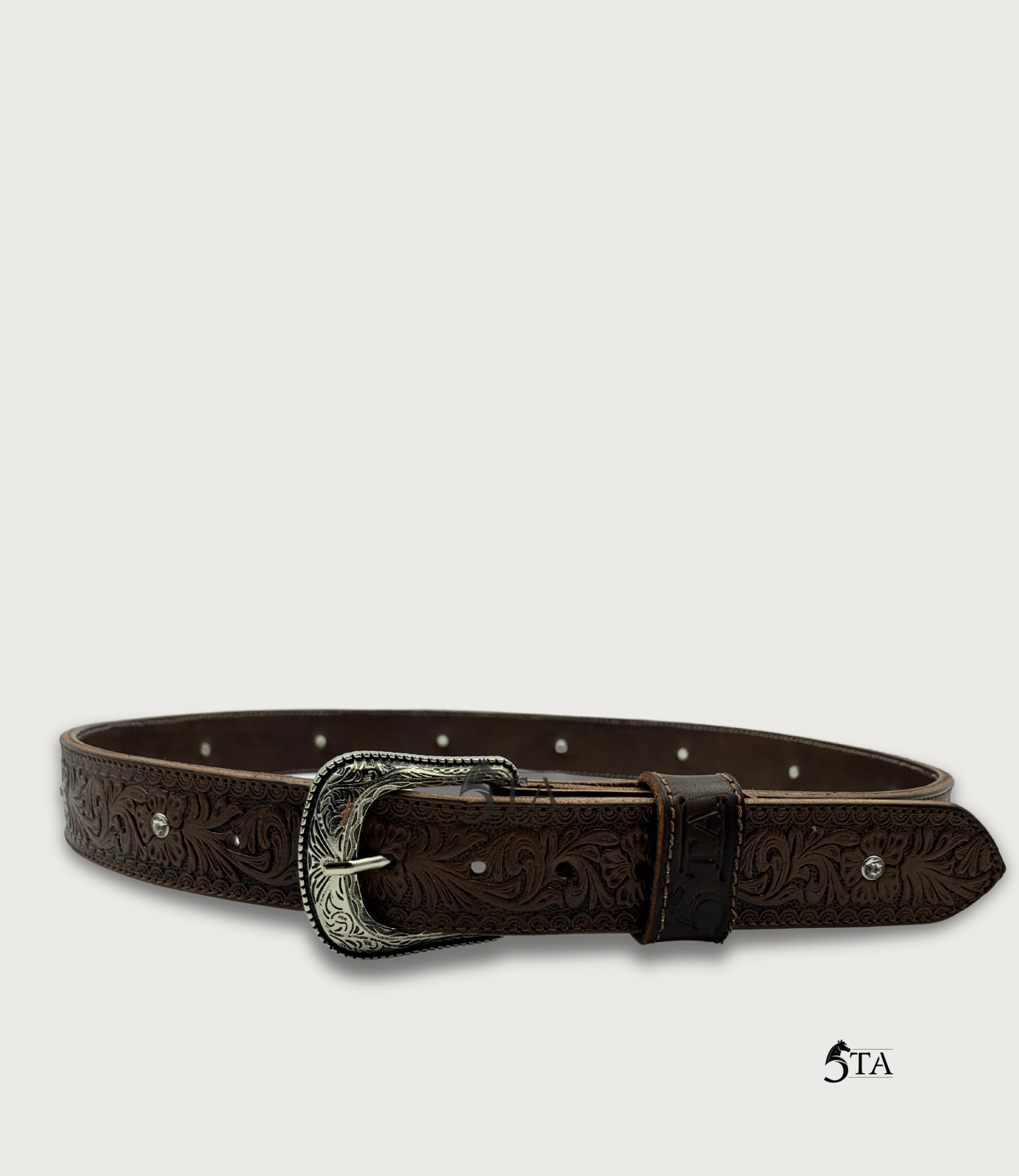 Cinto Flores y Piedras Brillantes