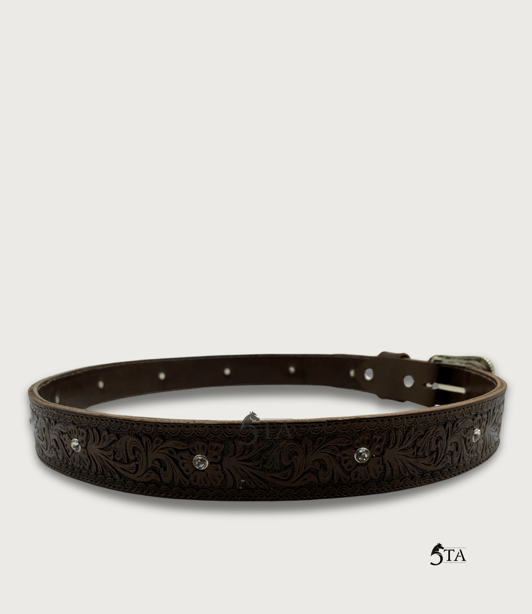 Cinto Flores y Piedras Brillantes