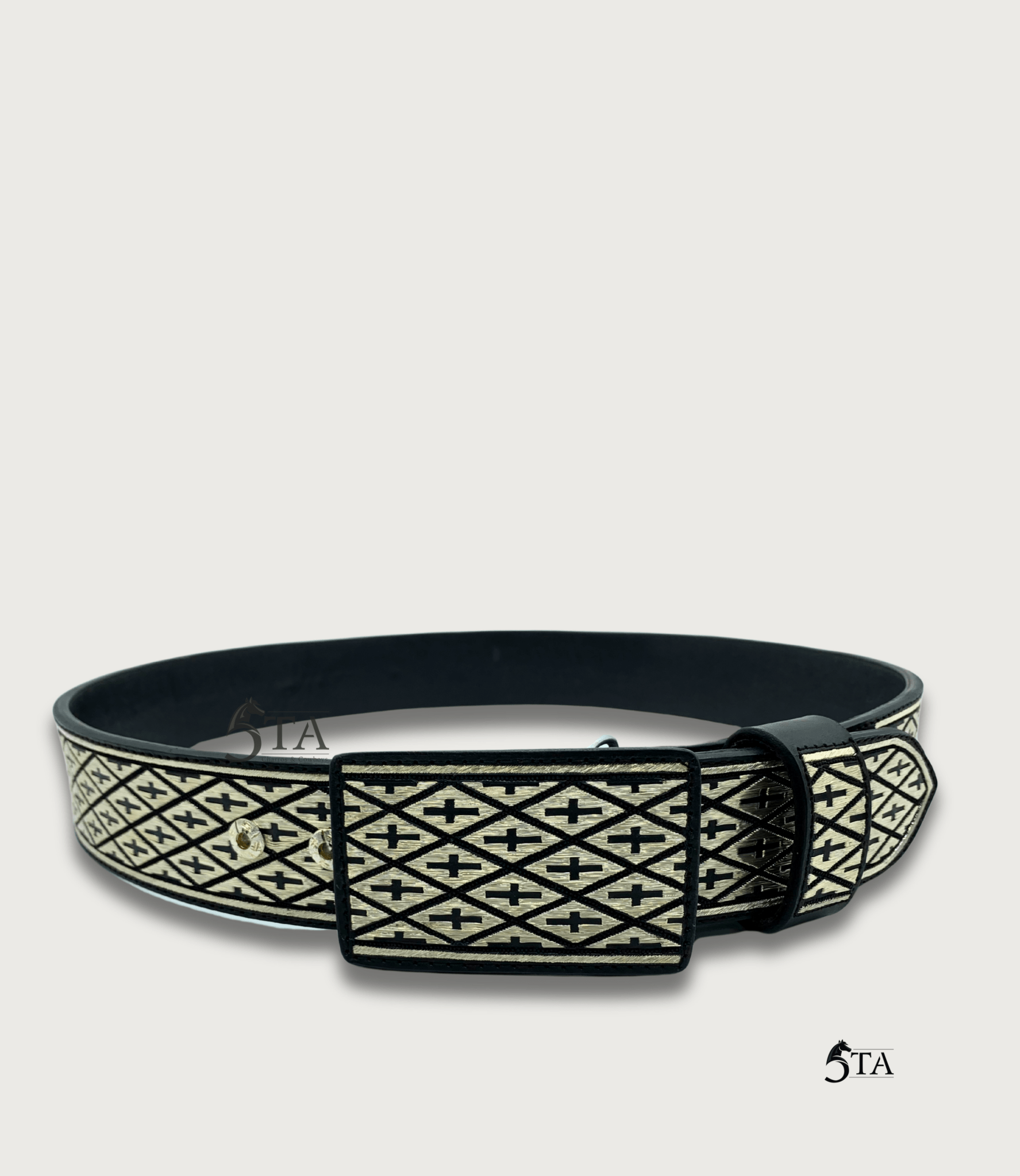 Cinto de Plata Original Rombos y Cruces