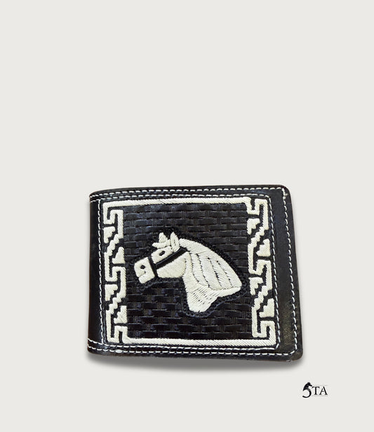 Cartera Piteada y Cincelada Figura Caballo