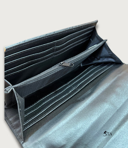 Cartera Vaca con Pelo y Piel Troquelada