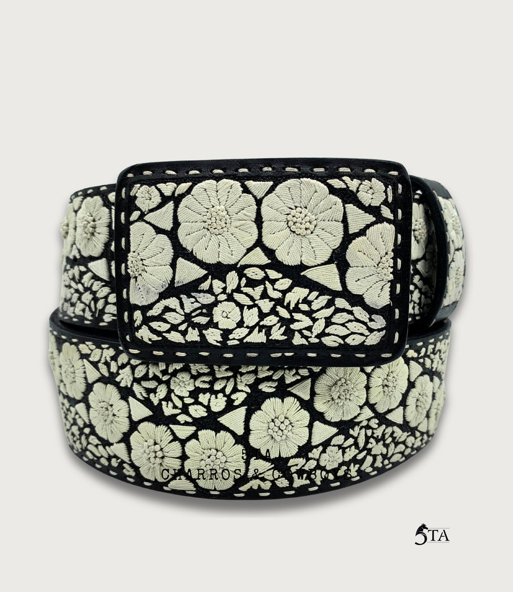 Cinto Piteado Fino Original Mil Hojas y Flores