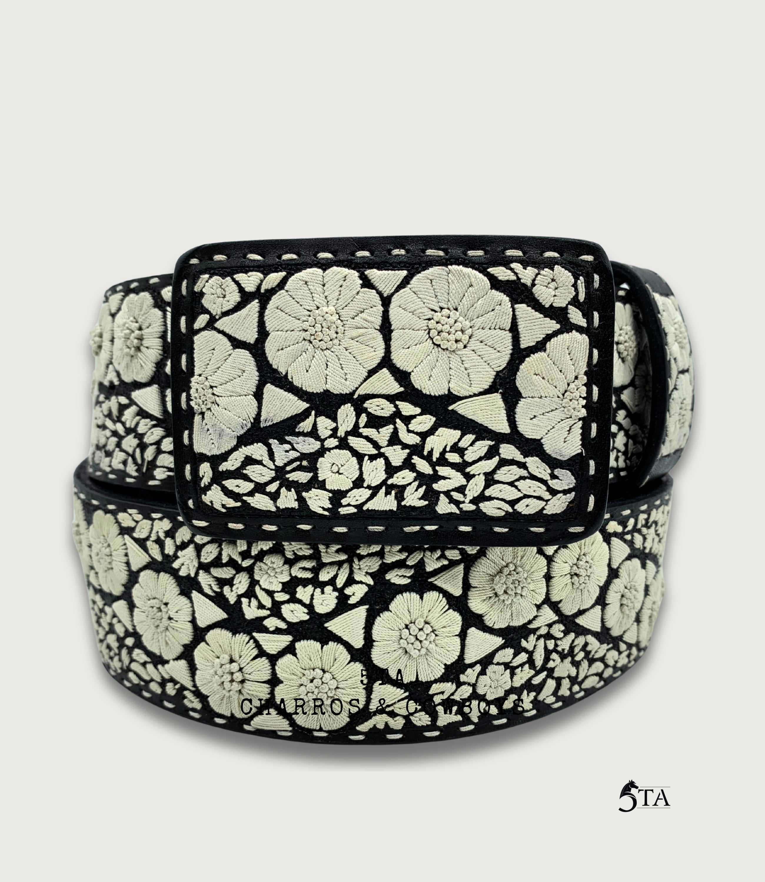 Cinto Piteado Fino Original Mil Hojas y Flores