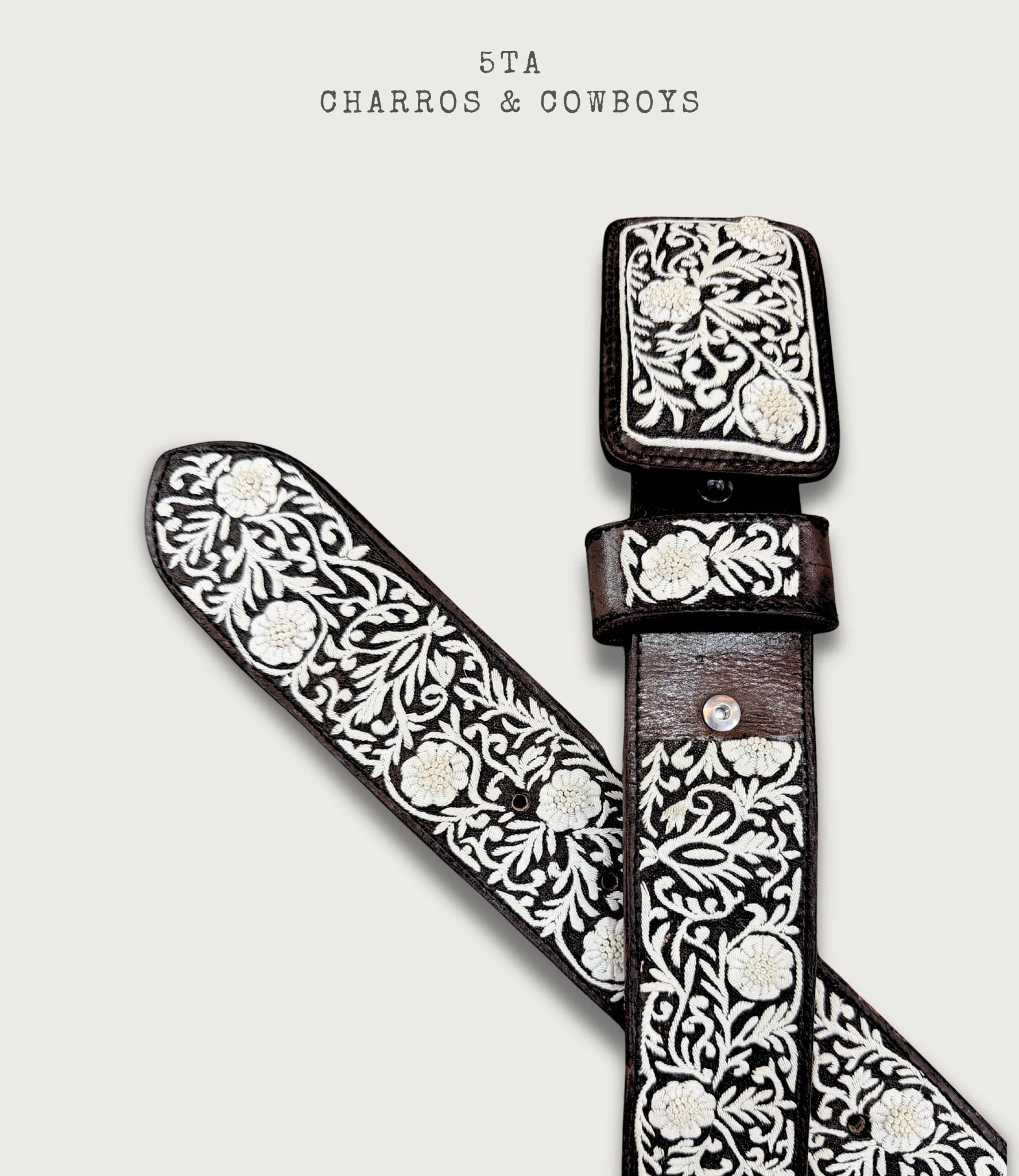 Cinto Piteado Fino Original Flor con Nudos