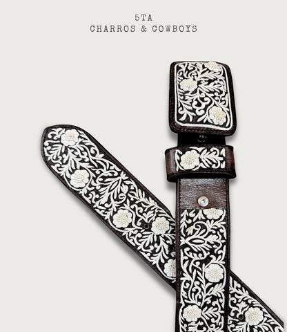 Cinto Piteado Fino Original Flor con Nudos