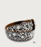 Cinto Piteado Fino Original Guías y Flores Resaltadas