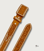 Cinto Texano Piteado Original y Cincelado a Mano