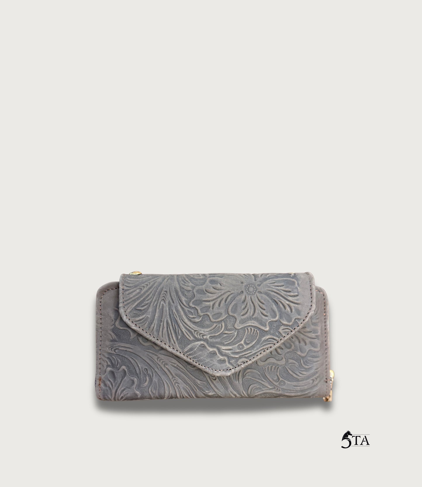 Cartera de Piel Troquelada