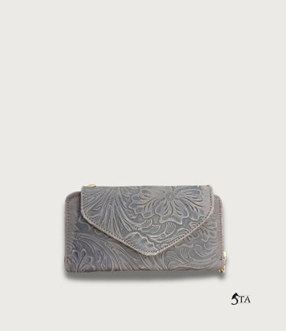 Cartera de Piel Troquelada