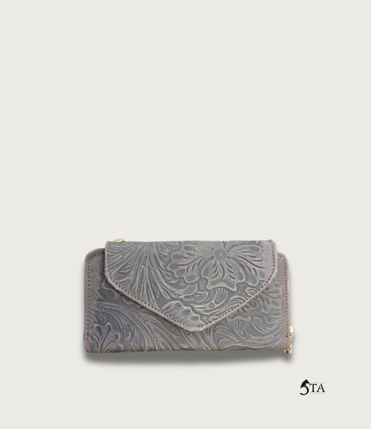 Cartera de Piel Troquelada