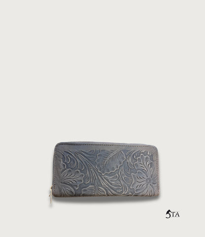 Cartera de Piel Troquelada