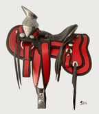 Montura Charra Piel de Avestruz y Cantinas