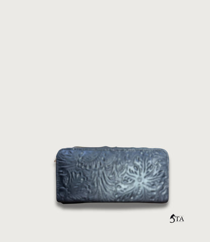 Cartera de Piel Troquelada