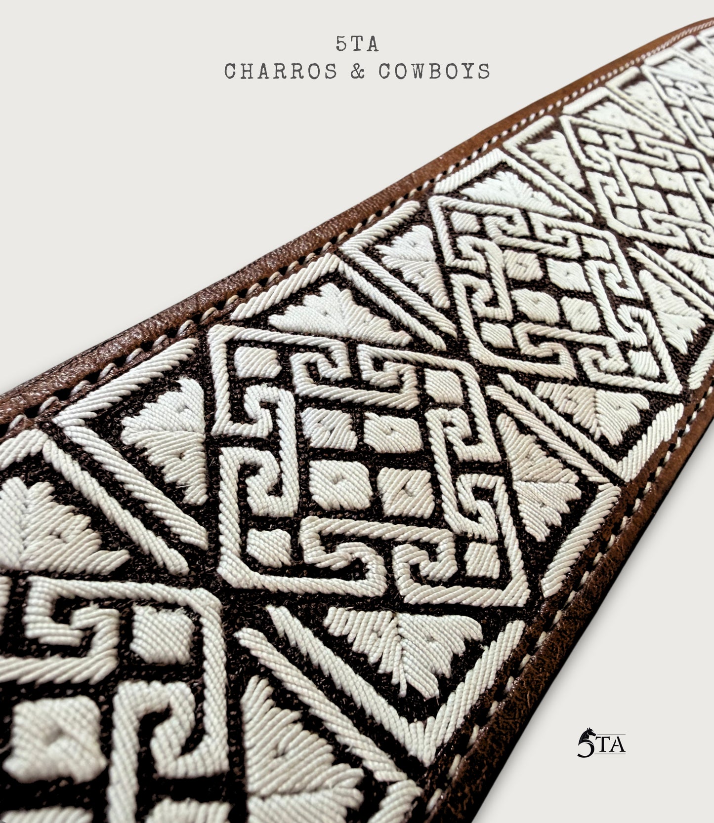 Cinto Piteado Fino Original Cuadro y Greca