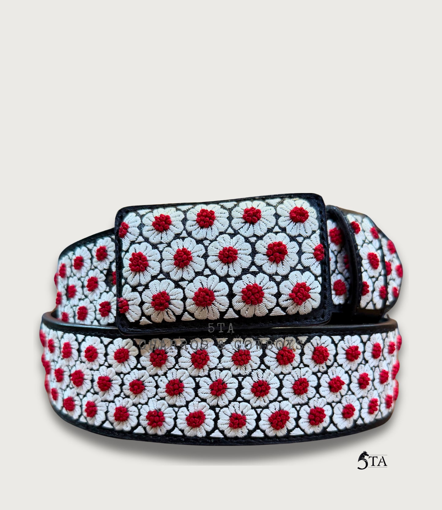 Cinto Piteado Fino Original Mil Flores Nudos Rojos