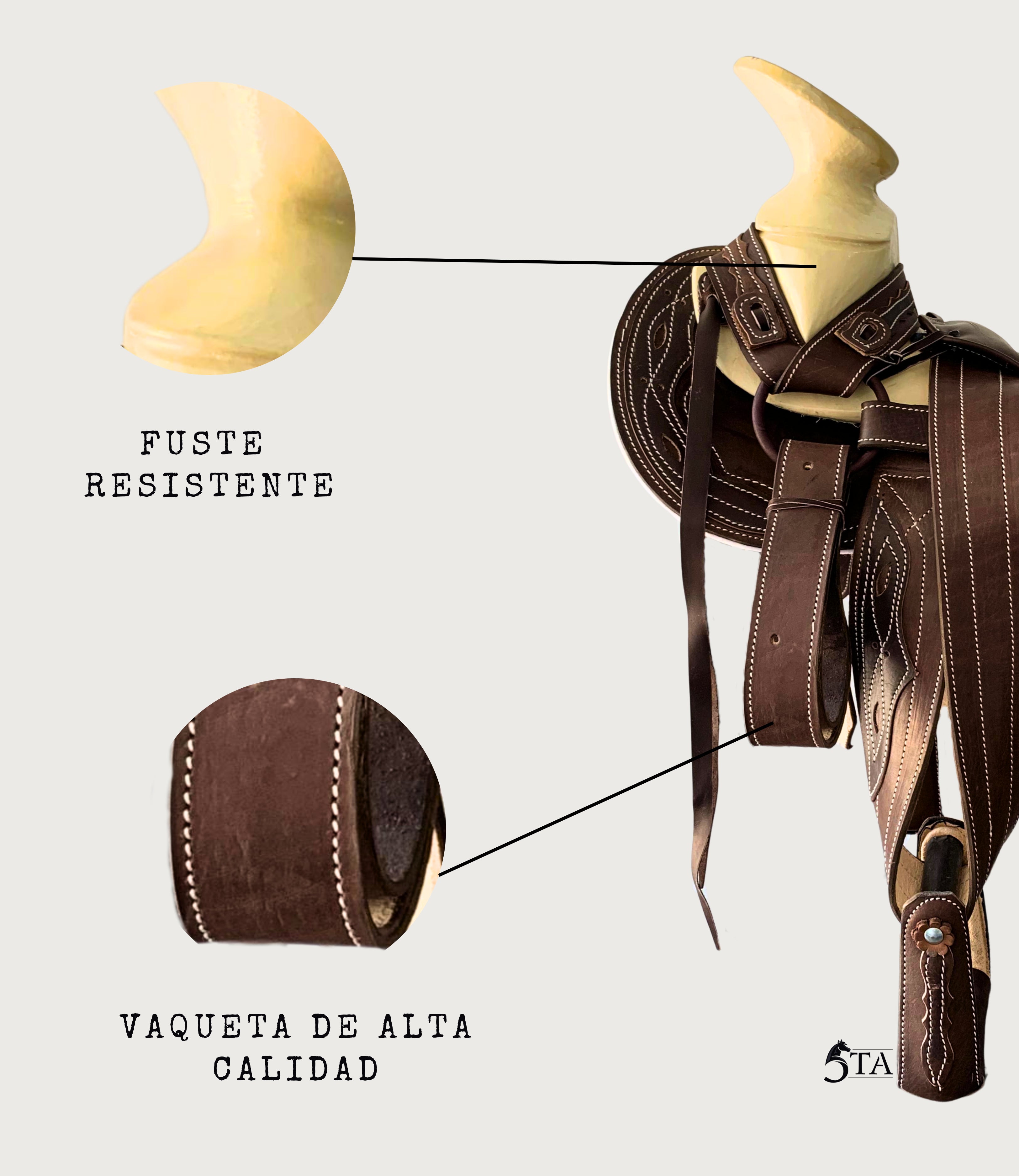 Montura Cola de Pato con Cantinas WORK