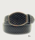 Cinto Láser Dibujo Rombos Hebilla de Acero