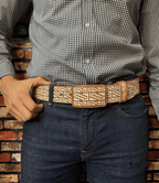 Cinto Piteado Original Greca y Escalera