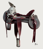 Montura Charra con Cantinas Adornos Perforados