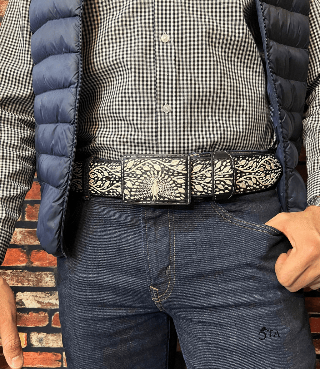 Cinto Piteado Fino Original Pavo Real