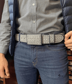 Cinto Piteado Fino Original Greca y Aros