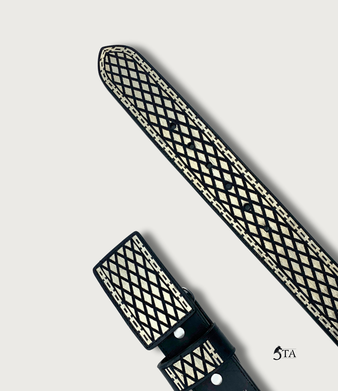 Cinto de Plata Original Cadena y Rombos